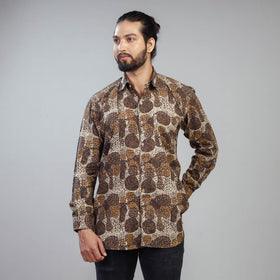 Buy Akola Block Printing Cotton Men Full Sleeve Shirt Online at iTokri.com