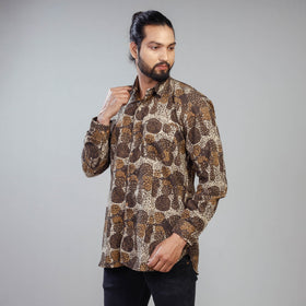 Buy Akola Block Printing Cotton Men Full Sleeve Shirt Online at iTokri.com