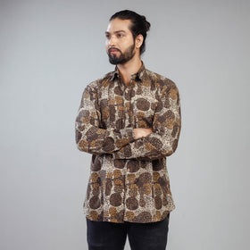 Buy Akola Block Printing Cotton Men Full Sleeve Shirt Online at iTokri.com