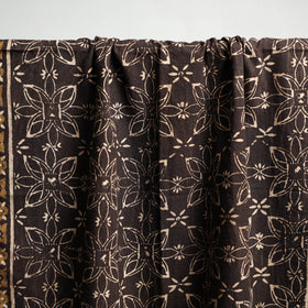 Brown Akola Block Print Pure Handloom Cotton Towel 