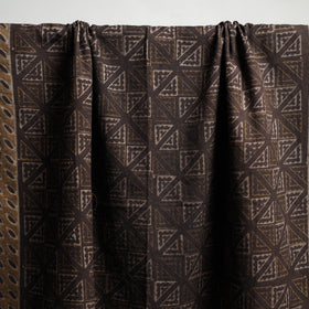 Brown Akola Block Print Pure Handloom Cotton Towel 
