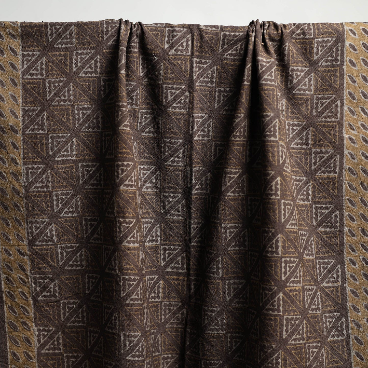 Brown - akola pure handloom cotton towel 25 - handcrafted