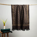 Brown - akola pure handloom cotton towel 25 - handcrafted