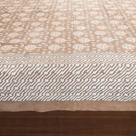 Buy Block Art Print Cotton Double Bindaas Bed Sheet