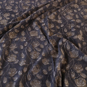 Brown - Block Art Print Cotton Double Bindaas Bed Sheet (110 x 93 in)