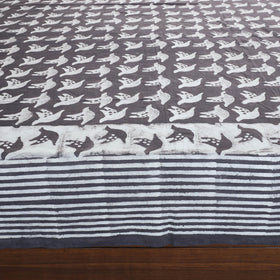  Block Art Print Cotton Double Bindaas Bed Sheet