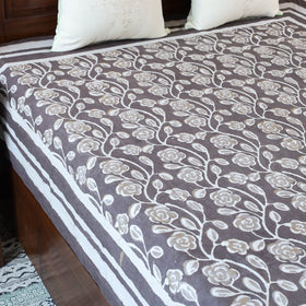 Buy Block Art Print Cotton Single Bindaas Bed Sheet