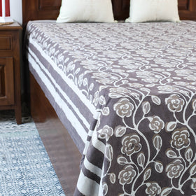 Buy Block Art Print Cotton Single Bindaas Bed Sheet