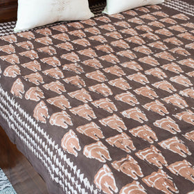  Block Art Print Cotton Single Bindaas Bed Sheet