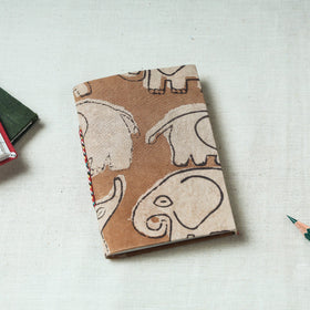 Art Block Print Fabric Cover Handmade Paper Notebook 