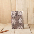  Art Block Print Fabric Cover Handmade Paper Notebook 