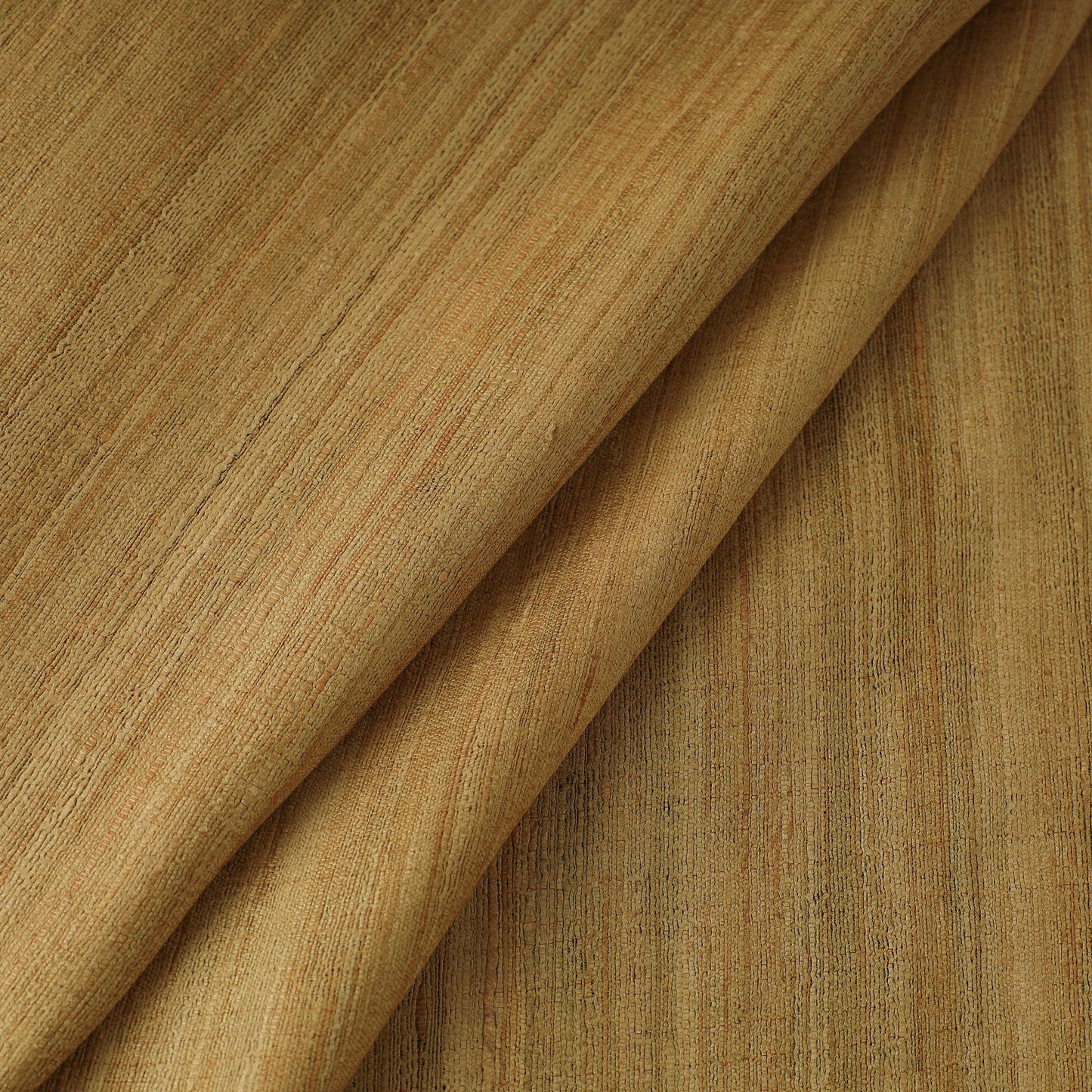 Brown Authentic Handwoven Tussar Silk Bhagalpuri Fabric