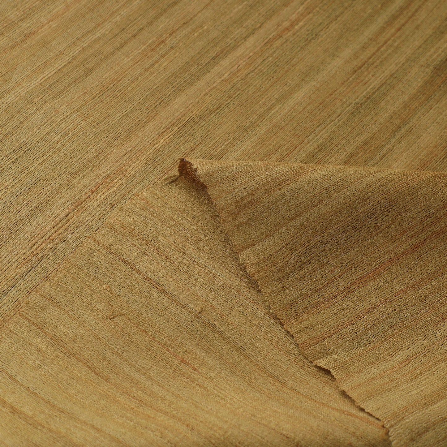 Brown Authentic Handwoven Tussar Silk Bhagalpuri Fabric