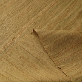 Brown Authentic Handwoven Tussar Silk Bhagalpuri Fabric