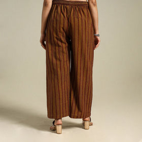 Brown Bagh Block Print Natural Dyed Cotton Palazzo