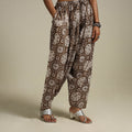 Brown Bagh Block Print Natural Dyed Cotton Salwar