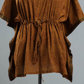  Bagh Block Printed Cotton Kaftan with Tie-Up Waist 