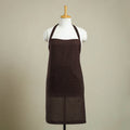Buy Brown Bagh Block Print Cotton Apron with Pocket