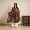 Brown - bagh cotton suit set (set of 2) 02 - handcrafted