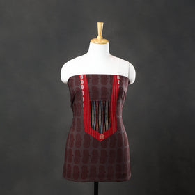 Brown - bagh cotton unstitched kurta material