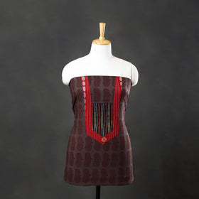 Brown - bagh cotton unstitched kurta material