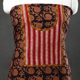 Brown - bagh cotton unstitched kurta material