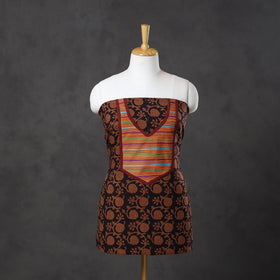 Brown - bagh cotton unstitched kurta material