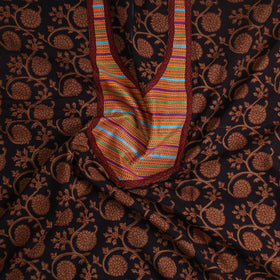 Brown - bagh cotton unstitched kurta material