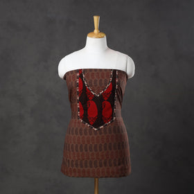 Brown - bagh cotton unstitched kurta material