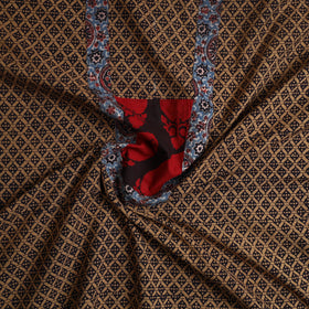 Brown - bagh cotton unstitched kurta material