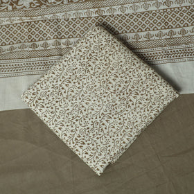 Bagh hand block print natural dyed cotton 3pc unstitched