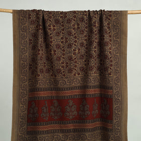 Brown Bagh Hand Block Print Cotton Handloom Towel