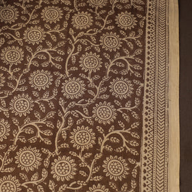 Brown Bagh Hand Block Print Natural Dyed Cotton Fabric