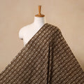 Brown Bagh Hand Block Print Natural Dyed Cotton Fabric