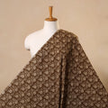 Brown Bagh Hand Block Print Natural Dyed Cotton Fabric