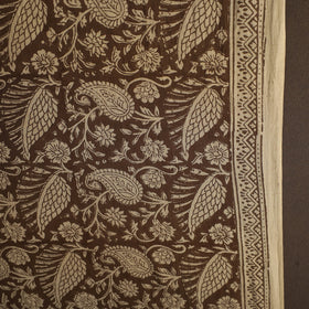 Brown Bagh Hand Block Print Natural Dyed Cotton Fabric