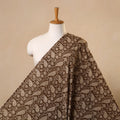 Brown Bagh Hand Block Print Natural Dyed Cotton Fabric