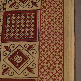 Brown Bagh Hand Block Print Natural Dyed Cotton Fabric