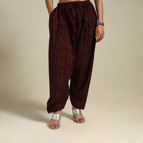 Brown - bagh natural dyed cotton salwar 07 - handcrafted