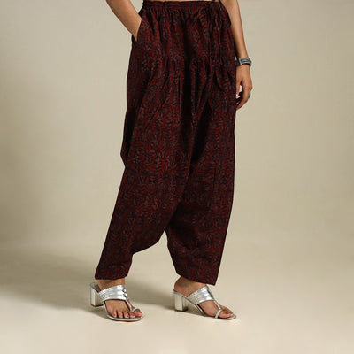 Brown - bagh natural dyed cotton salwar 07 - handcrafted