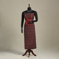 Brown - bagh patchwork cotton unstitched kurta material