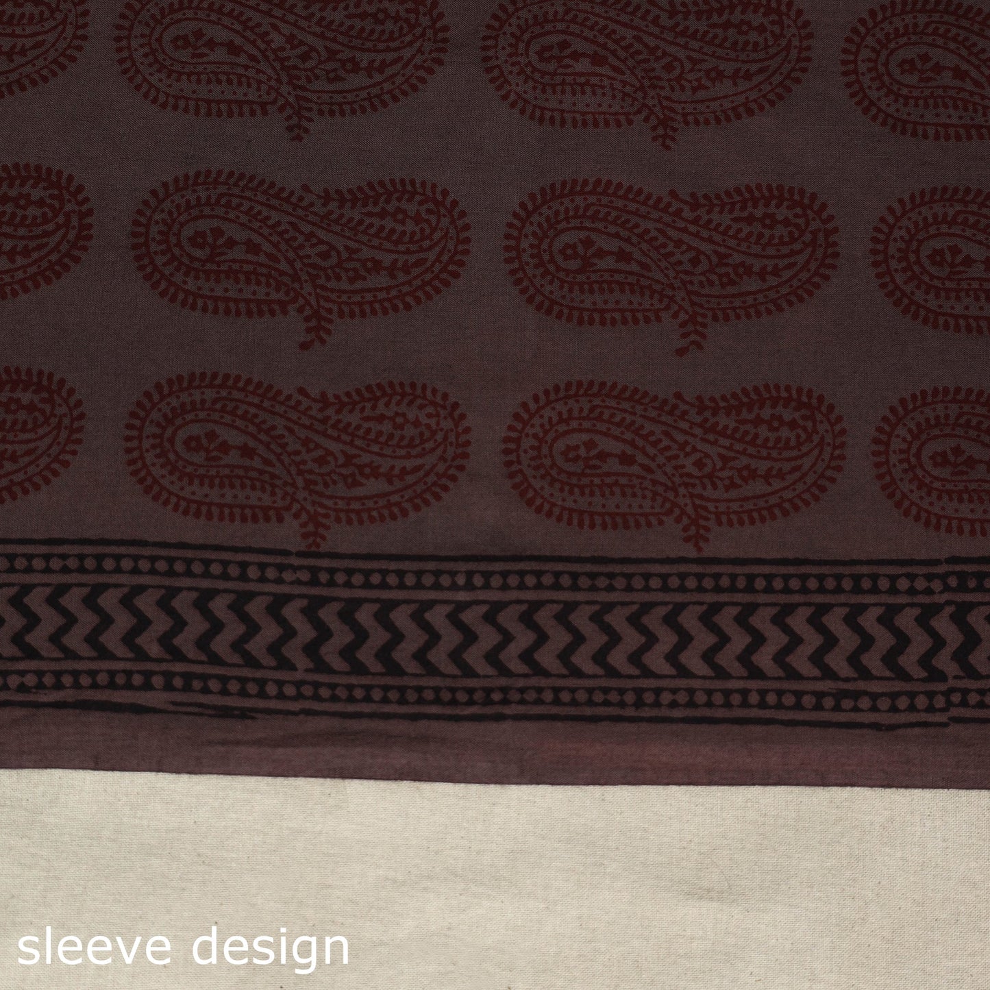 Brown - bagh patchwork cotton unstitched kurta material