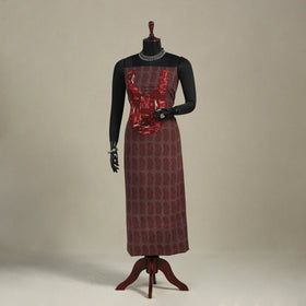 Brown - bagh patchwork cotton unstitched kurta material