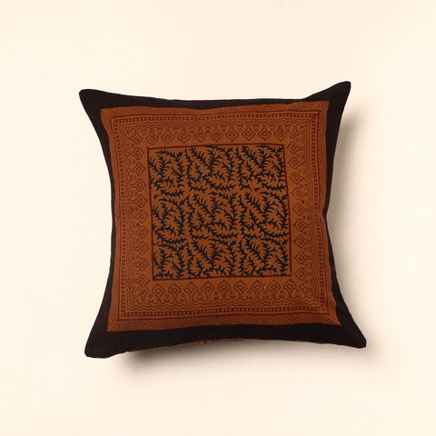 Brown Bagh Block Printed Cotton Cushion Cover