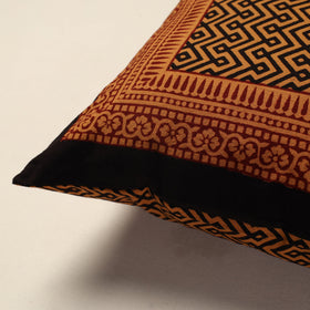 Brown Bagh Block Printed Cotton Cushion Cover