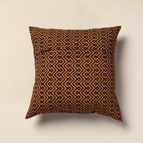 Brown Bagh Block Printed Cotton Cushion Cover