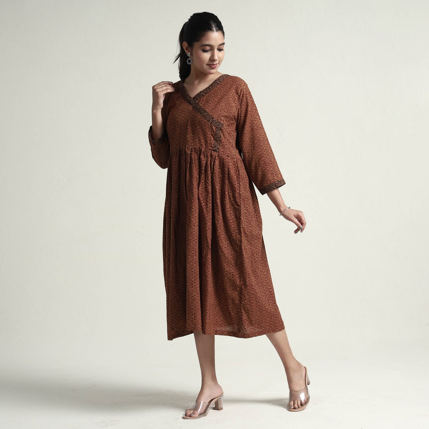  Bagh Block Printed Cotton Dress 