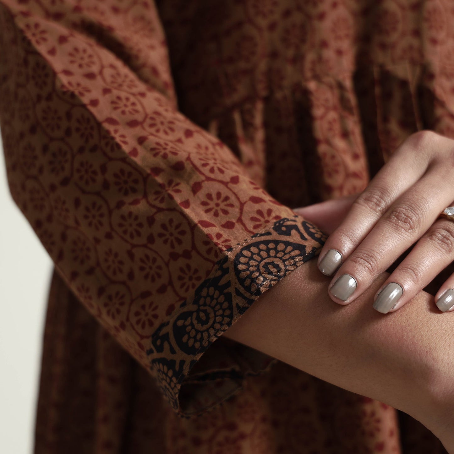  Bagh Block Printed Cotton Dress 