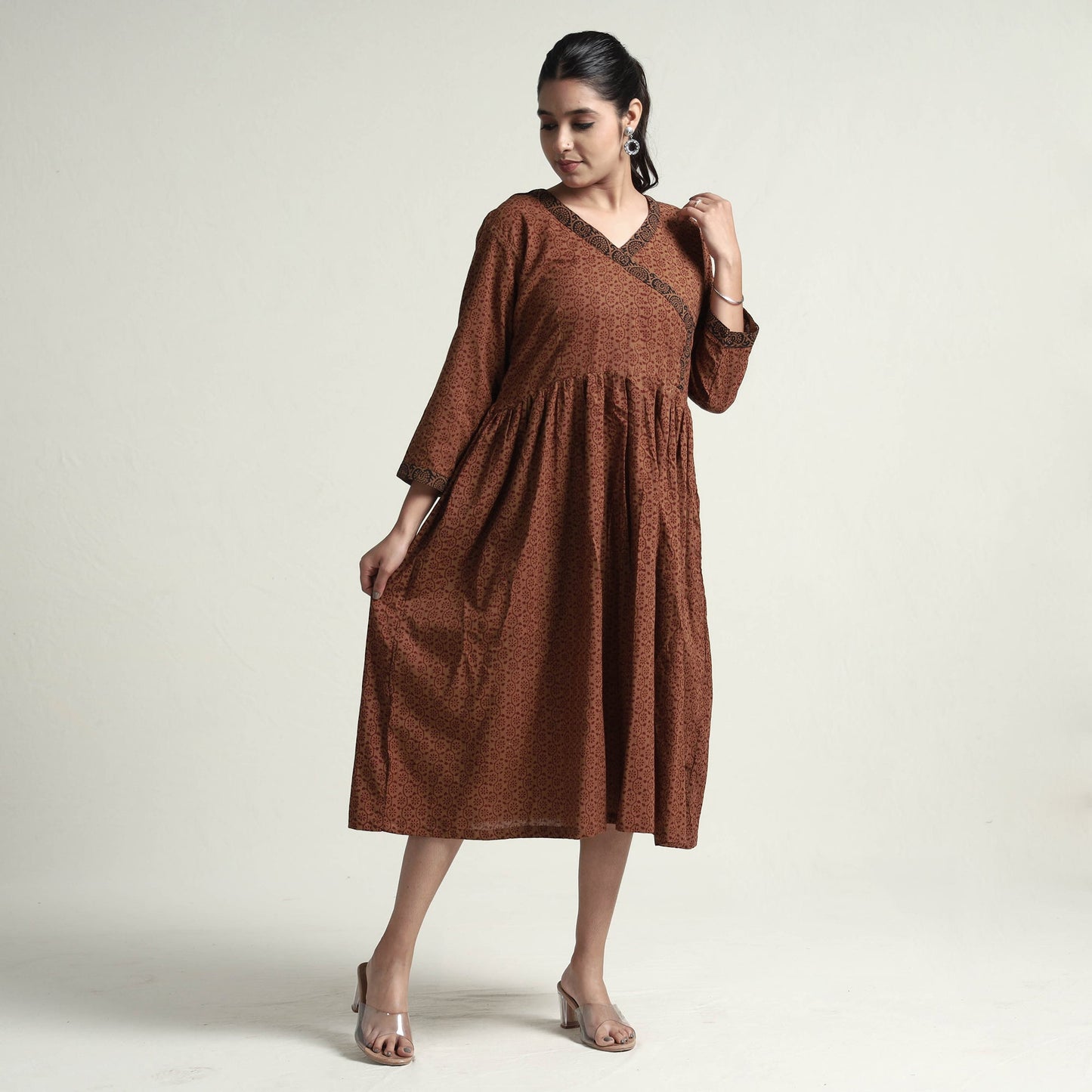  Bagh Block Printed Cotton Dress 