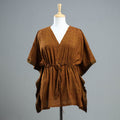  Bagh Block Printed Cotton Kaftan with Tie-Up Waist 